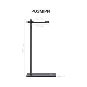 Підставка для гарнітури OfficePro Aluminum Alloys Black (LS350B)