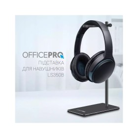 Підставка для гарнітури OfficePro Aluminum Alloys Black (LS350B)