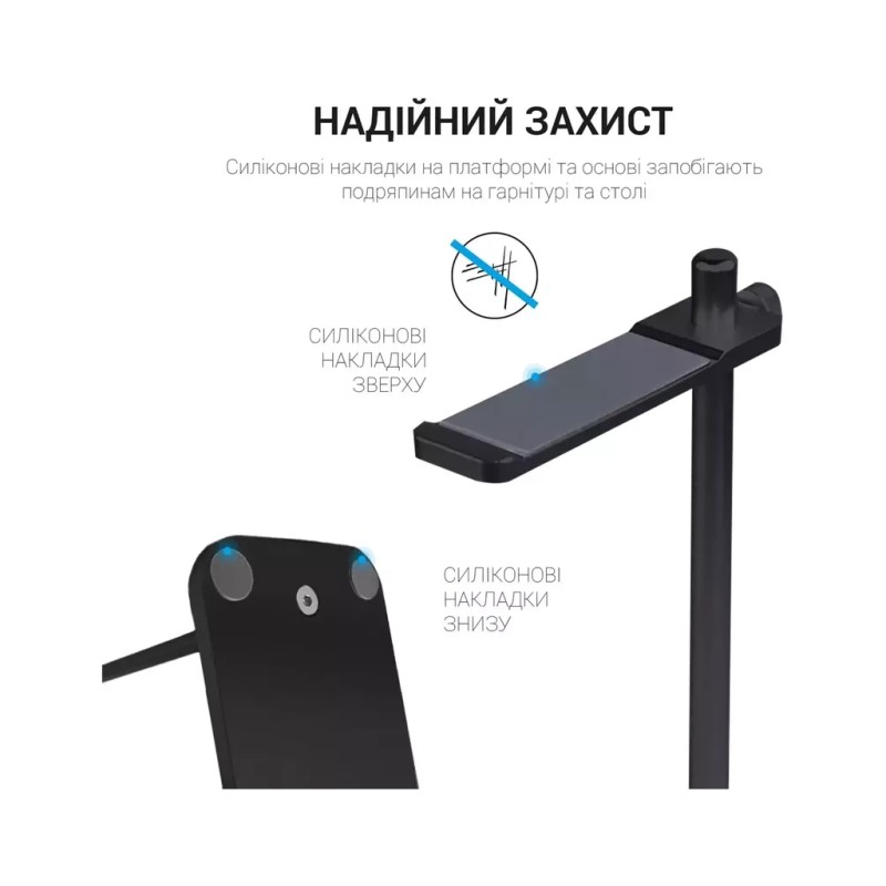 Підставка для гарнітури OfficePro Aluminum Alloys Black (LS350B)