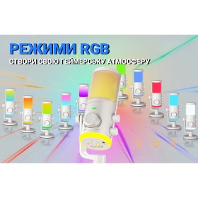 Мікрофон Fifine AM6W USB White (AM6W)