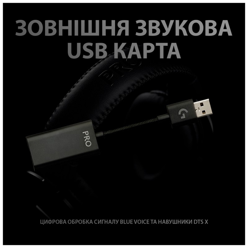 Наушники Logitech G PRO X Gaming Headset Black (981-000818)