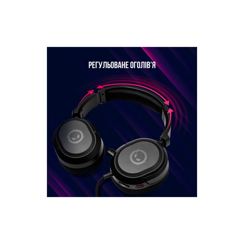 Наушники Lorgar Kaya 360 USB Black (LRG-GHS360)