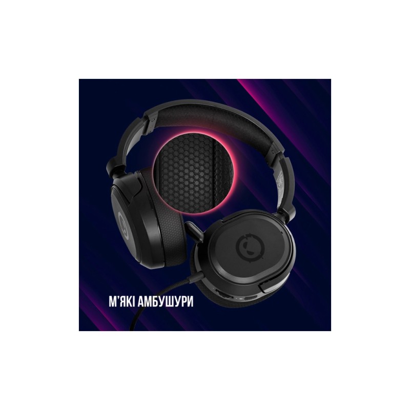 Наушники Lorgar Kaya 360 USB Black (LRG-GHS360)