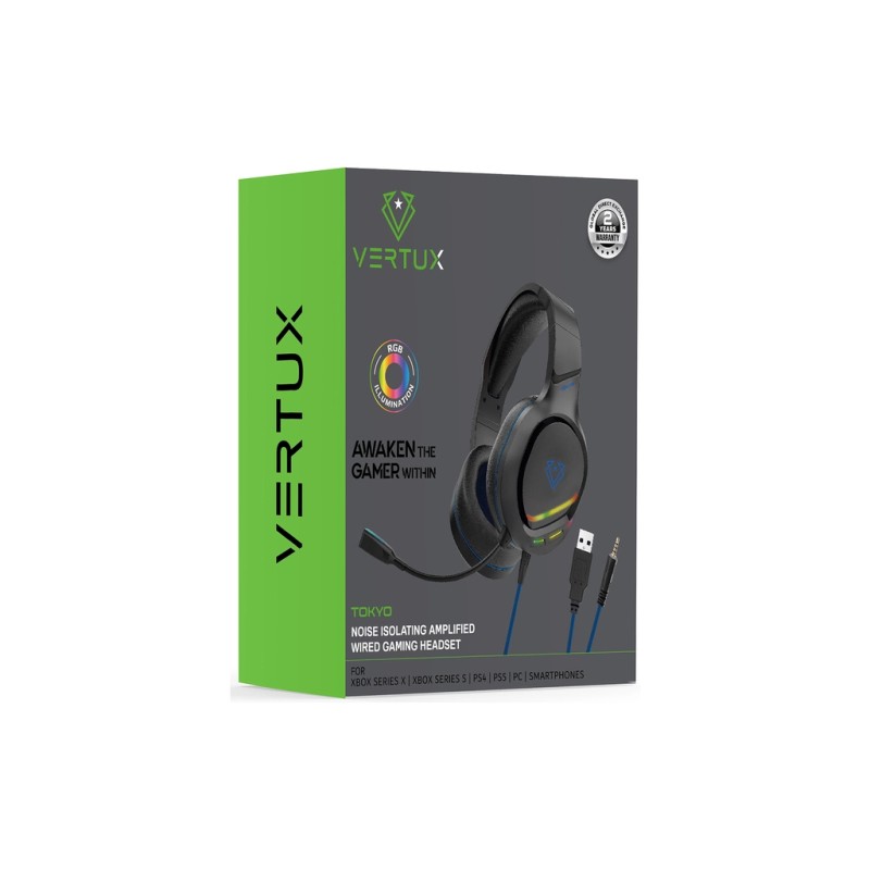 Наушники Vertux Tokyo 7.1 Mini Jack 3.5мм Blue (tokyo.blue)