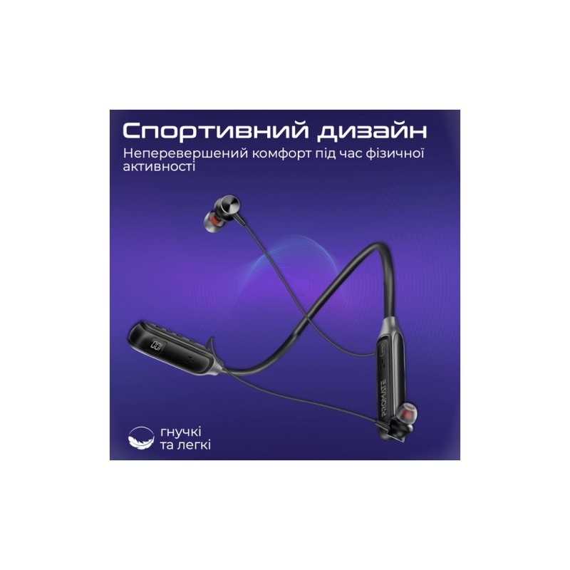Навушники Promate Leap Black (leap.black)