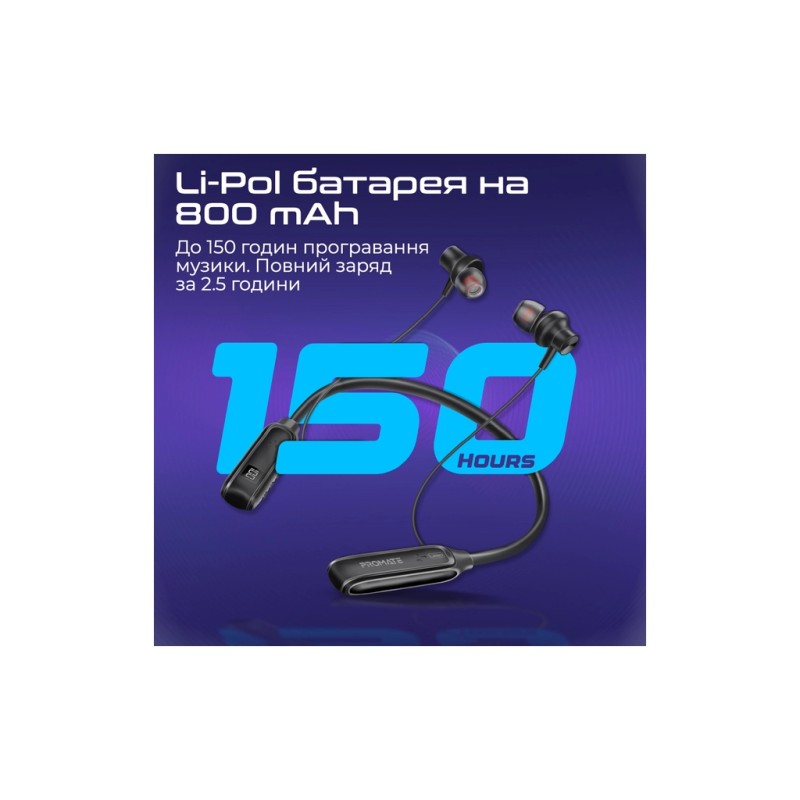 Навушники Promate Leap Black (leap.black)