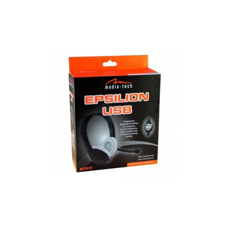 Наушники Media-Tech Epsilion USB Black (MT3573)