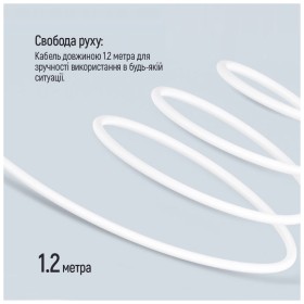 Навушники ColorWay 3.5 mm Wired Earphone Sound Wave White (CW-WD04WT)