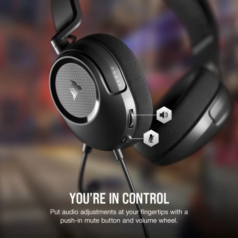 Навушники Corsair HS35 Surround v2 Multiplatform Gaming Carbon (CA-9011386-EU)