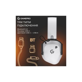 Наушники GamePro Genesis Mercury Pro 3-Mode White (HSW120W)