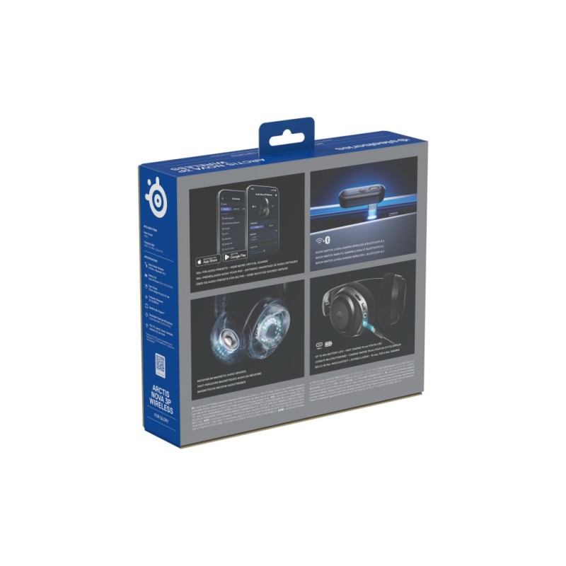 Навушники SteelSeries Arctis Nova 3P Wireless MultiPlatform Black (61686)