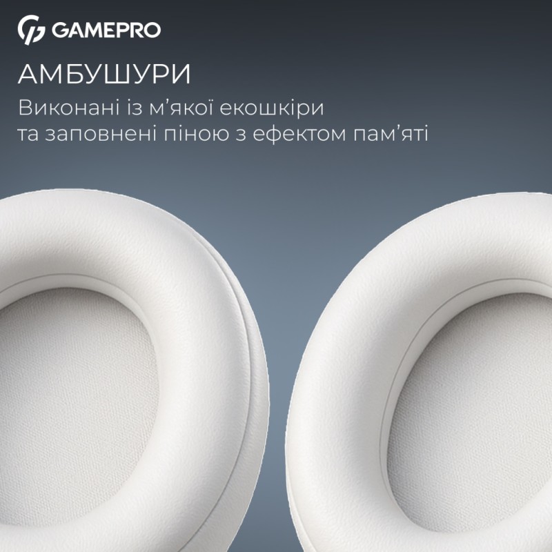 Навушники GamePro Asgard Skadi Wireless White/Blue (HSW191WB)