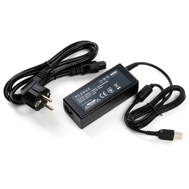 Блок питания к ноутбуку Rezone Lenovo 65W 20V 3.25А square with pin (RZPSLN6520SQ)