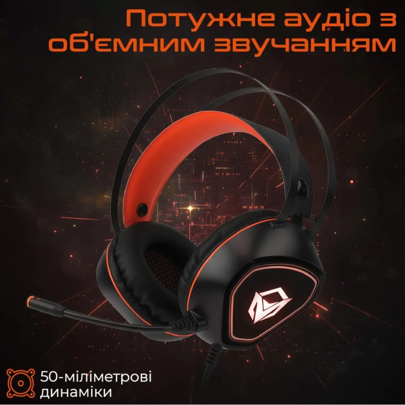 Наушники Meetion HP020 Black/Orange (MT-HP020-A)