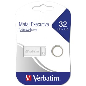 USB флеш накопитель Verbatim 32GB Metal Executive Silver USB 2.0 (98749)