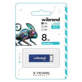 USB флеш накопитель Wibrand 8GB Chameleon Blue USB 2.0 (WI2.0/CH8U6U)