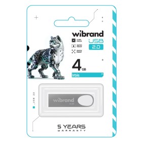 USB флеш накопитель Wibrand 4GB Irbis Silver USB 2.0 (WI2.0/IR4U3S)