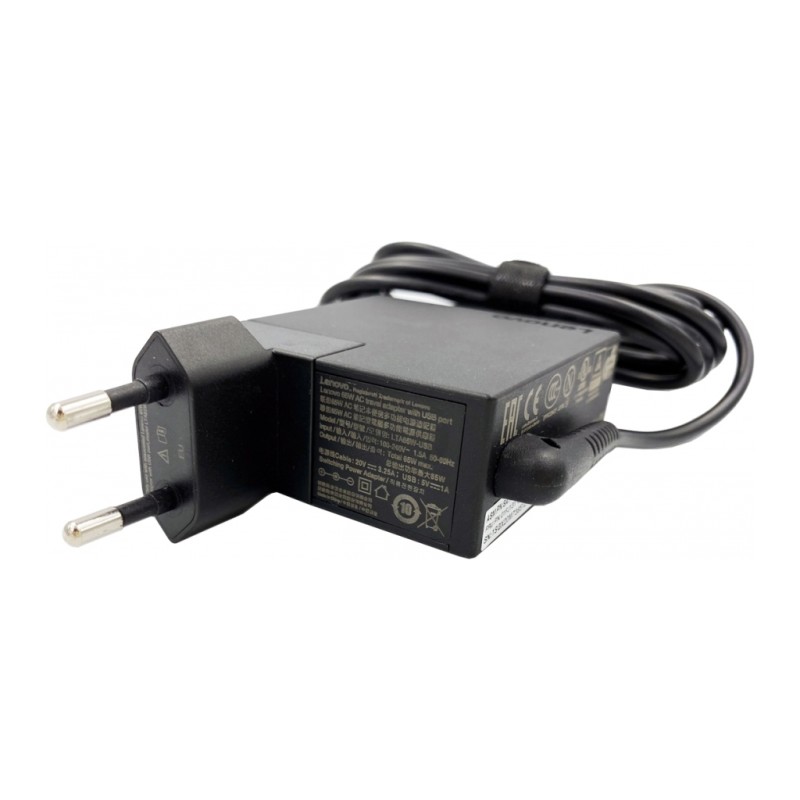 Блок питания к ноутбуку Lenovo 65W 20V, 3.25A, 4.0/1.7, + 5V/1A/USB (LTA65W-USB / A40372)