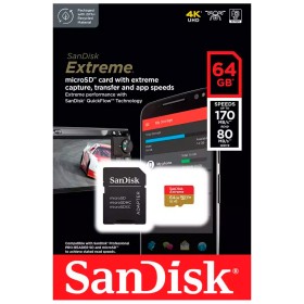 Карта памяти SanDisk 64GB microSD class 10 UHS-I Extreme For Action Cams and Dro