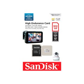 Карта памяти SanDisk 512GB microSDXC High Endurance UHS-I U3 V30 + SD adapter