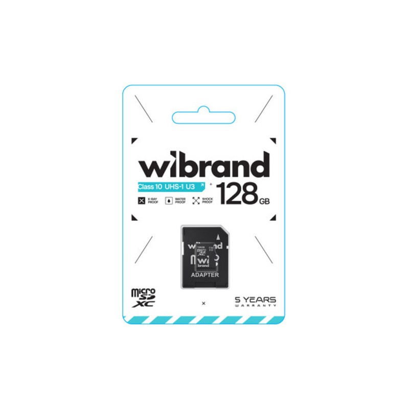 Карта памяти Wibrand 128GB mictoSD class 10 UHS-I U3 (WICDHU3/128GB-A)