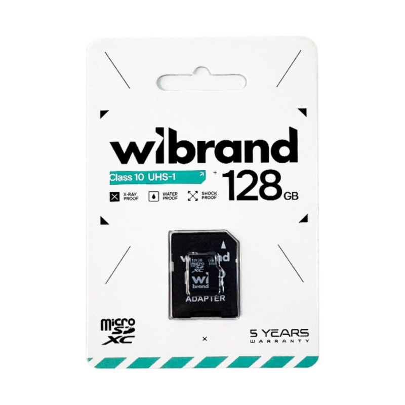 Карта памяти Wibrand 128GB microSD class 10 (WICDHU1/128GB-A)
