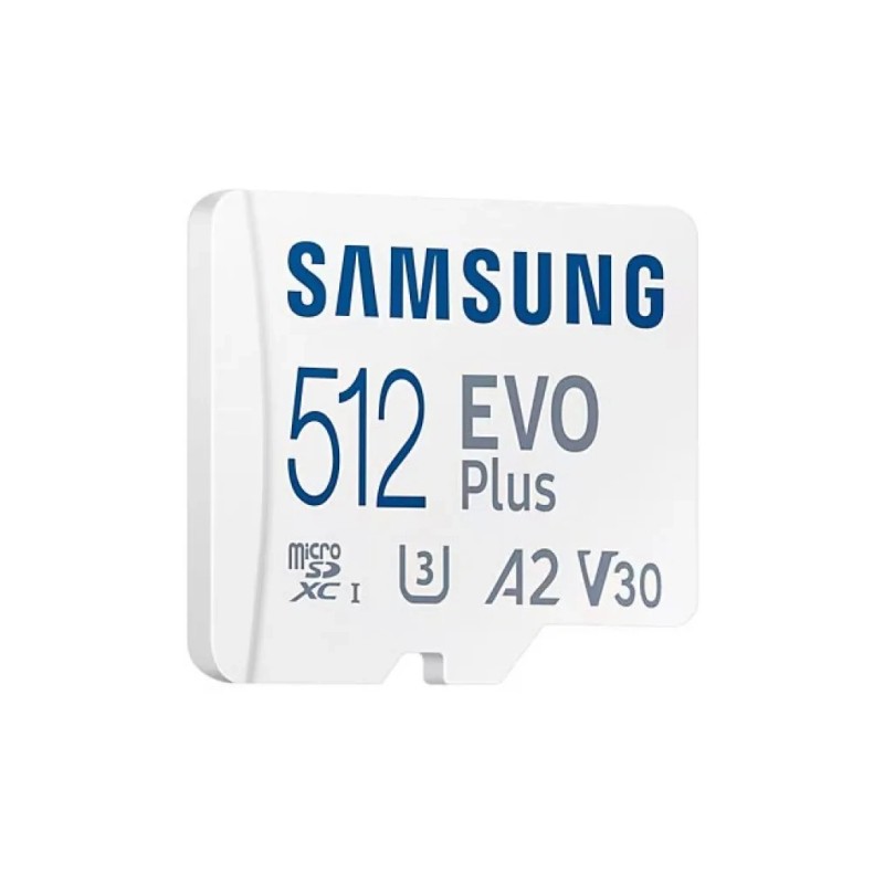 Карта памяти Samsung 512 GB microSDXC Class 10 UHS-I U3 V30 A2 EVO Plus+SD Adapte (MB-MC512SA/EU)