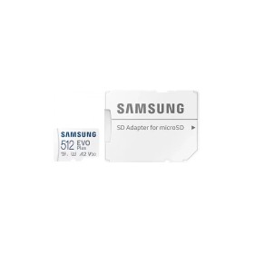 Карта памяти Samsung 512 GB microSDXC Class 10 UHS-I U3 V30 A2 EVO Plus+SD Adapte (MB-MC512SA/EU)