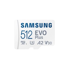 Карта памяти Samsung 512 GB microSDXC Class 10 UHS-I U3 V30 A2 EVO Plus+SD Adapte (MB-MC512SA/EU)