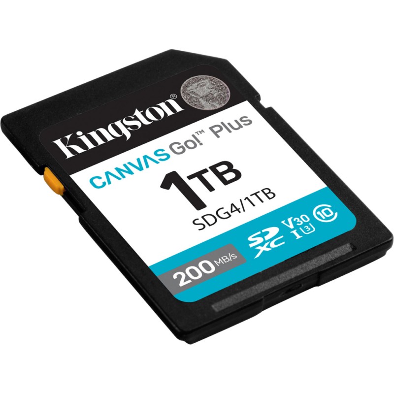 Карта памяти Kingston 1TB SDXC сlass 10 UHS-I U3 V30 Canvas Go Plus G4 (SDG4/1TB)