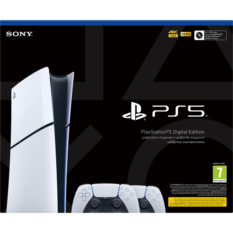 Игровая консоль Sony Playstation 5 Slim (2 геймпади Dualsense) Digital Edition (1000050121)