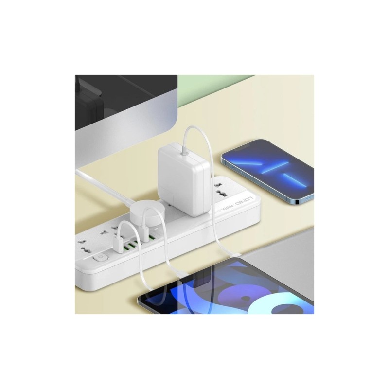 Сетевой фильтр питания LDNIO SC5614 5роз. 3USB 2м (SC5614)