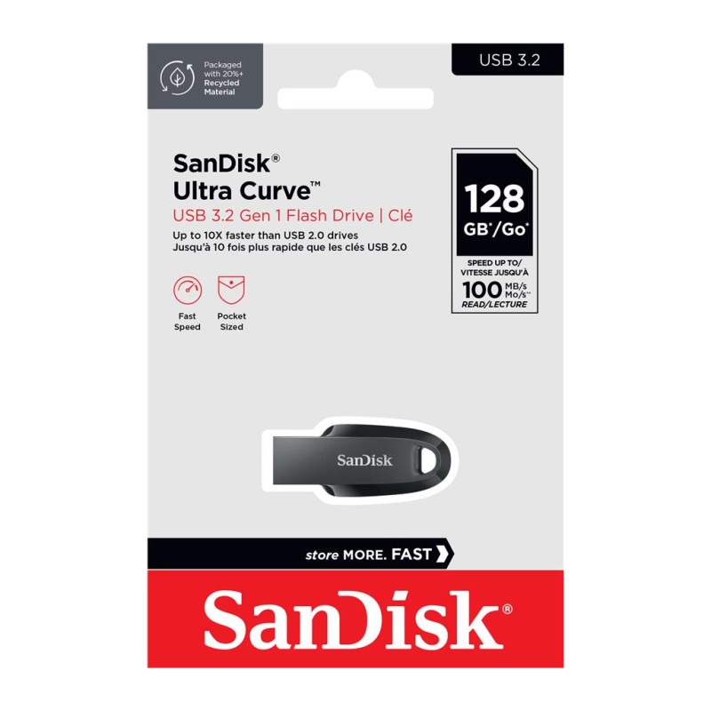 USB флеш накопитель SanDisk 32GB Ultra Curve Black USB 3.2 (SDCZ550-032G-G46)