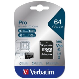 Карта памяти Verbatim 64GB microSDXC class 10 UHS-III PRO (47042)