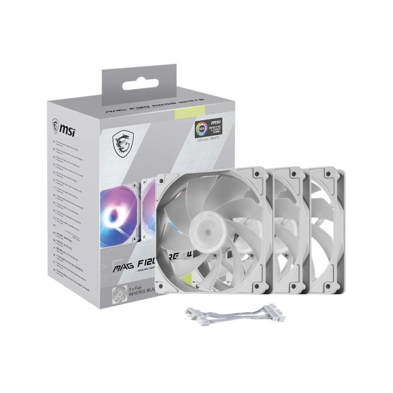 Кулер до корпусу MSI MAG F120 ARGB WHITE-3RW