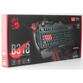 Клавиатура A4Tech Bloody B318 Black USB Black (4711421980470)