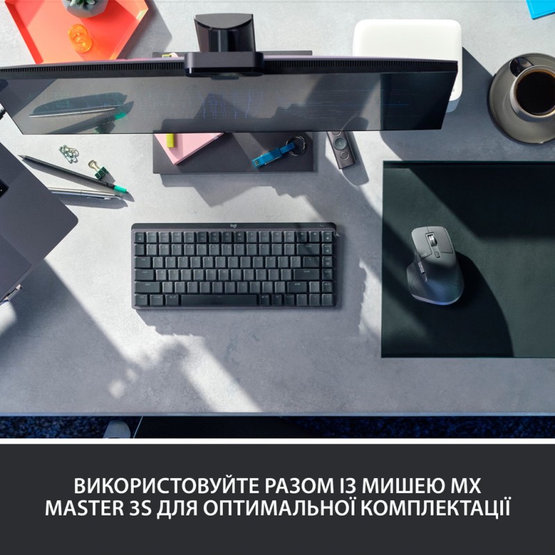 Клавиатура Logitech MX Mechanical Mini Illuminated UA Graphite (920-010782)
