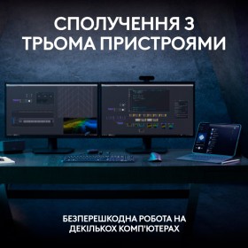 Клавиатура Logitech MX Keys S Plus Palmrest Wireless UA Graphite (920-011589)