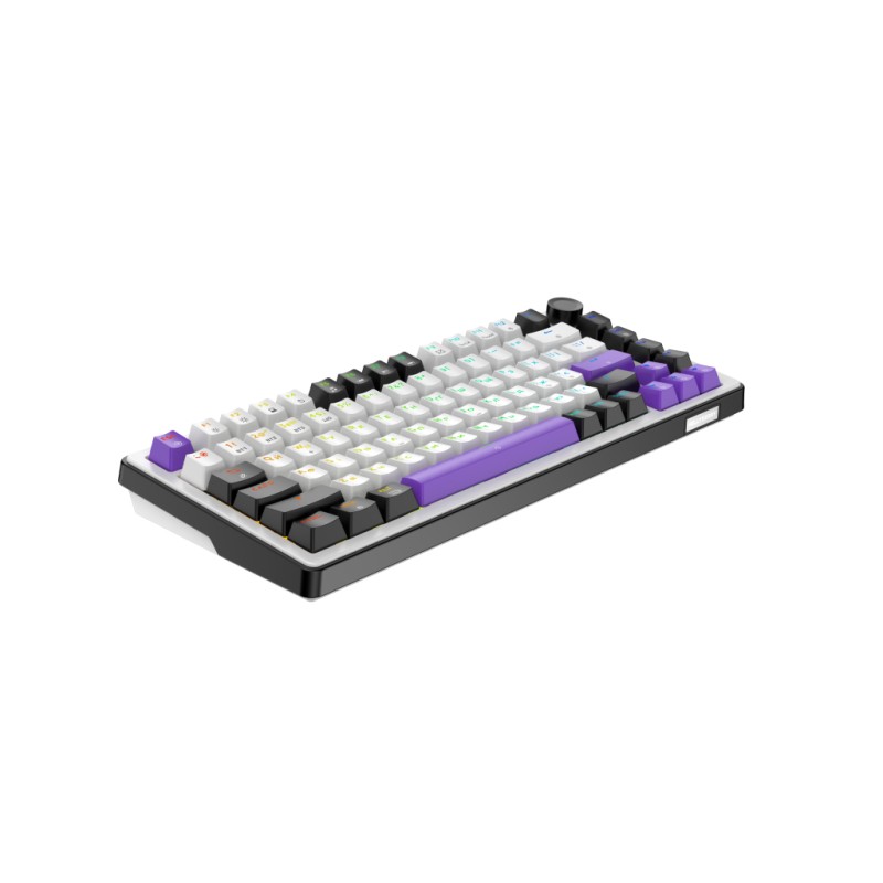 Клавиатура Hator Hellyberry HK75 Mechanical Linear RGB Wireless/Bluetooth/USB UA White/Violet (HK75_wireless)