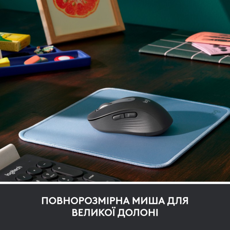 Мышка Logitech Signature M650 L Wireless Mouse for Business Graphite (910-006348)
