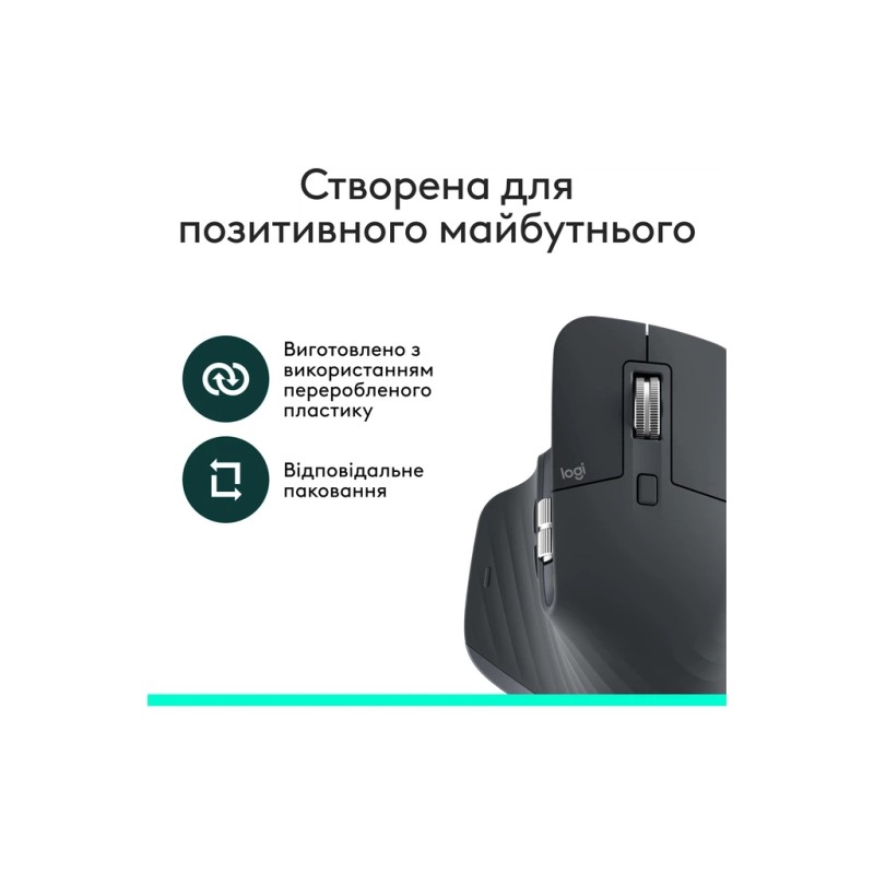 Мышка Logitech MX Master 3S Performance Bluetooth Graphite (910-007501)