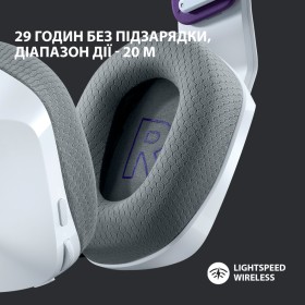 Наушники Logitech G733 Lightspeed Wireless RGB Gaming Headset White (981-000883)