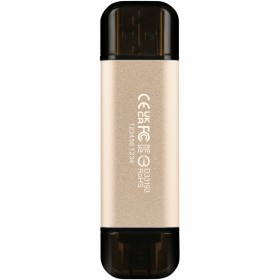 USB флеш накопитель Transcend 128GB JetFlash 930 Gold-Black USB 3.2/Type-C