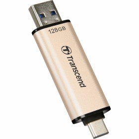USB флеш накопитель Transcend 128GB JetFlash 930 Gold-Black USB 3.2/Type-C