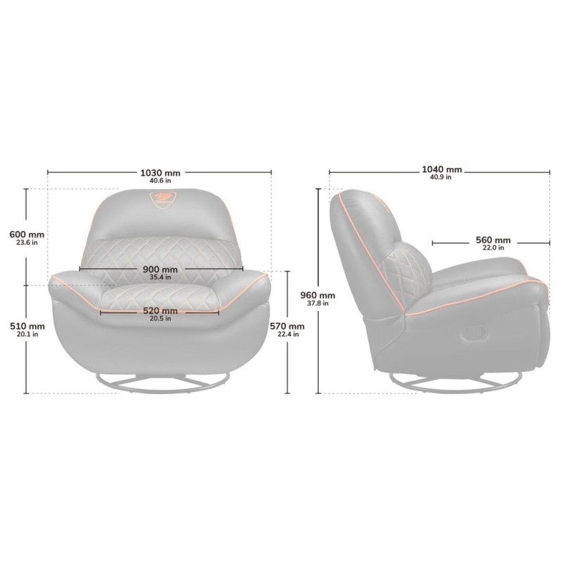 Кресло игровое Cougar Overlord