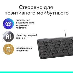 Клавиатура Logitech Signature Slim K620 for Business USB-C UA Graphite (920-013333)