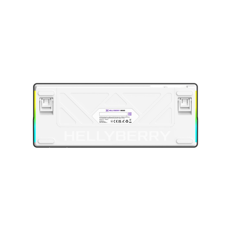 Клавиатура Hator Hellyberry HK60 Mechanical Linear RGB USB UA White/Violet (HK60)