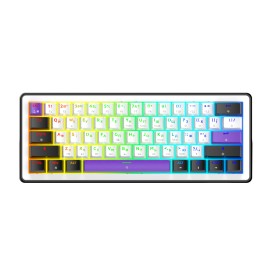 Клавиатура Hator Hellyberry HK60 Mechanical Linear RGB USB UA White/Violet (HK60)
