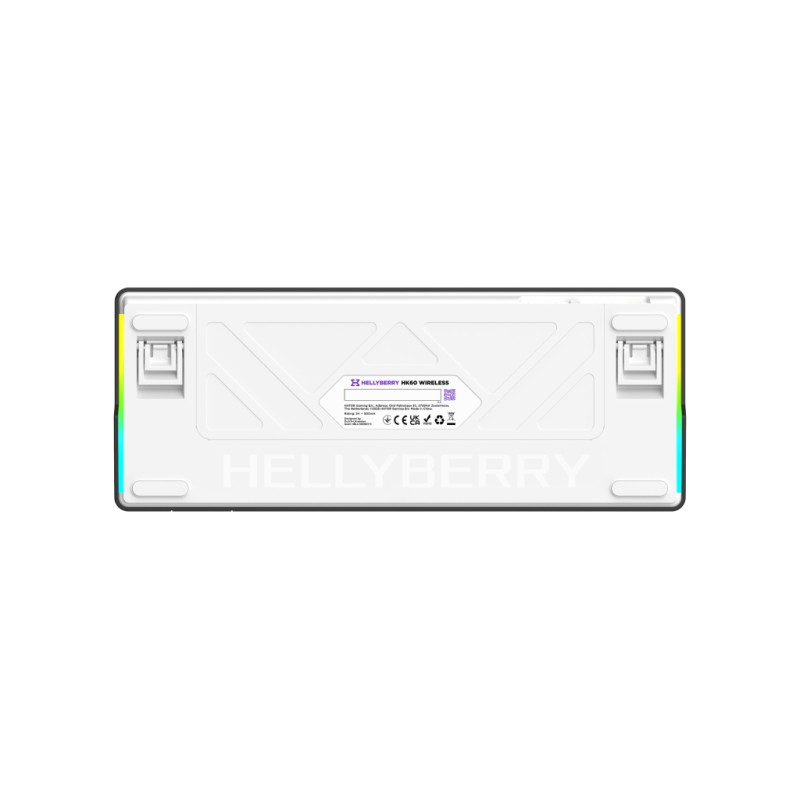 Клавіатура Hator Hellyberry HK60 Mechanical Linear RGB Wireless/Bluetooth/USB UA White/Violet (HK60_wireless)