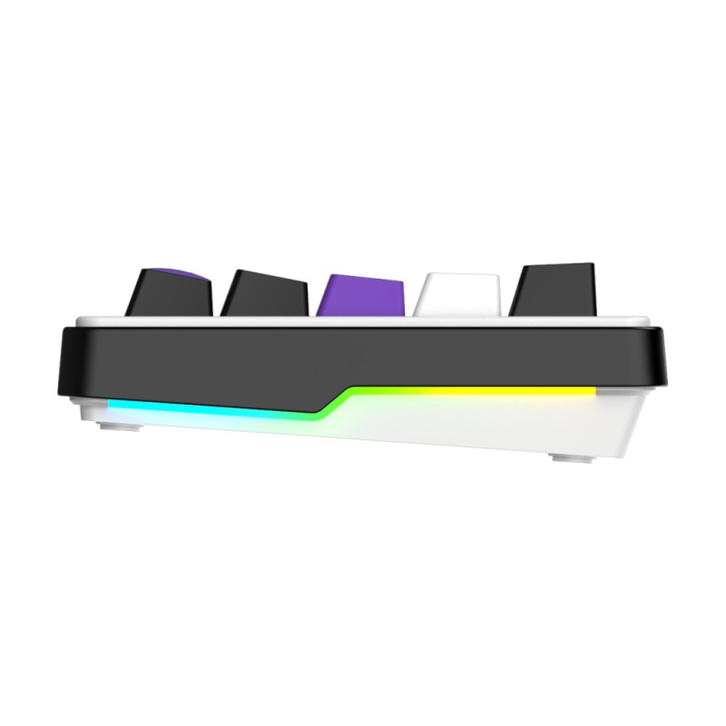 Клавіатура Hator Hellyberry HK60 Mechanical Linear RGB Wireless/Bluetooth/USB UA White/Violet (HK60_wireless)
